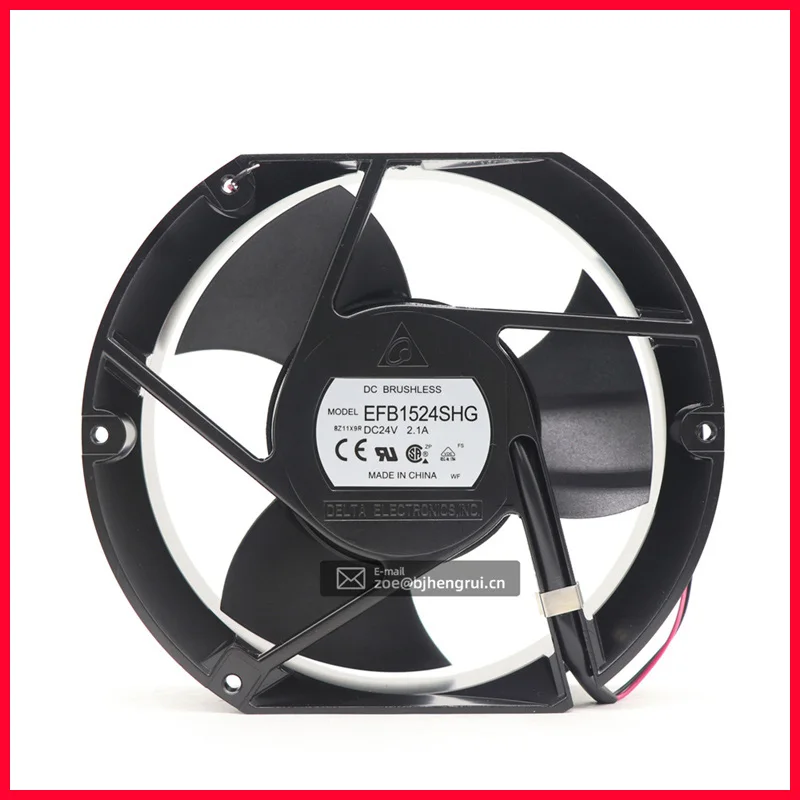 Осевой охлаждающий вентилятор Delta EFB1524SHG 24V DC 2.1A 172X150X51mm 4300rpm 325CFM ACS510 550 ABB шарик подшипник инвертора