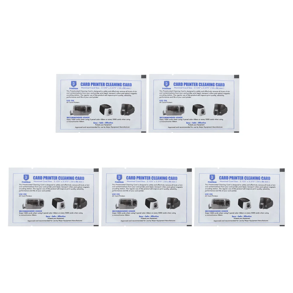 5 шт. чистящие средства для карт принтеров POS-терминалов аксессуары кредитных