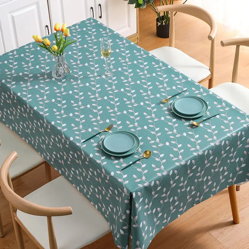 

PVC Tablecloth Rectangular Printing Waterproof Oil-proof Scalding-proof And Washable Cloth ins Table Cloths Dining Table