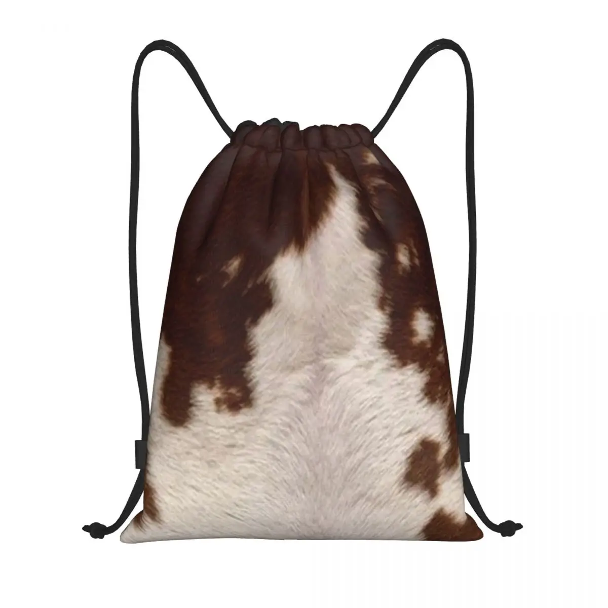 Men Women Animal Skin Fur Leather Texture Sports Gym Sackpack