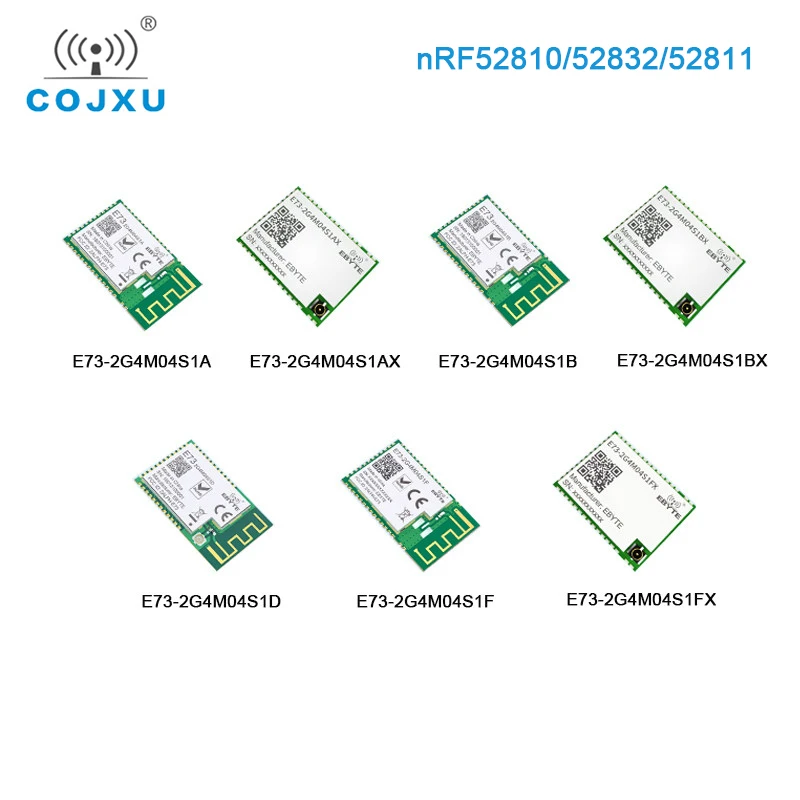 NRF52810/52832/52811 беспроводной модуль, серия COJXU E73 PCB/IPEX антенна SMD посылка, низкое энергопотребление, небольшой размер модуля