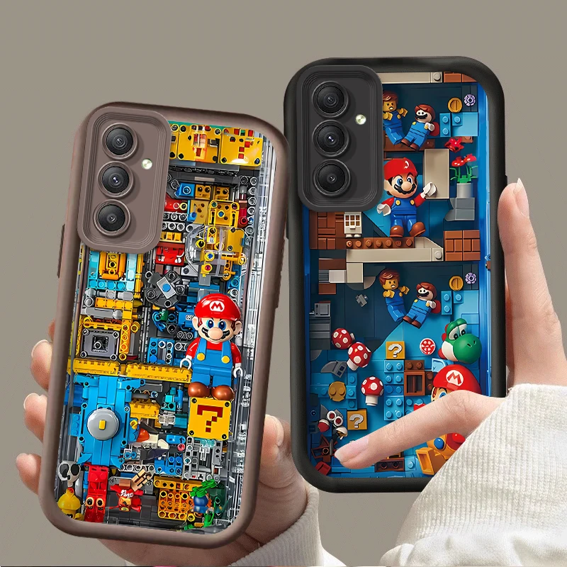 Чехол M-Marios Building Blocks для Samsung Galaxy A35 A55 A15 A25 A16 A06 A05 A05S A24 A13 A23 A12 A22 A32 A52 A71 A51 4G Cover