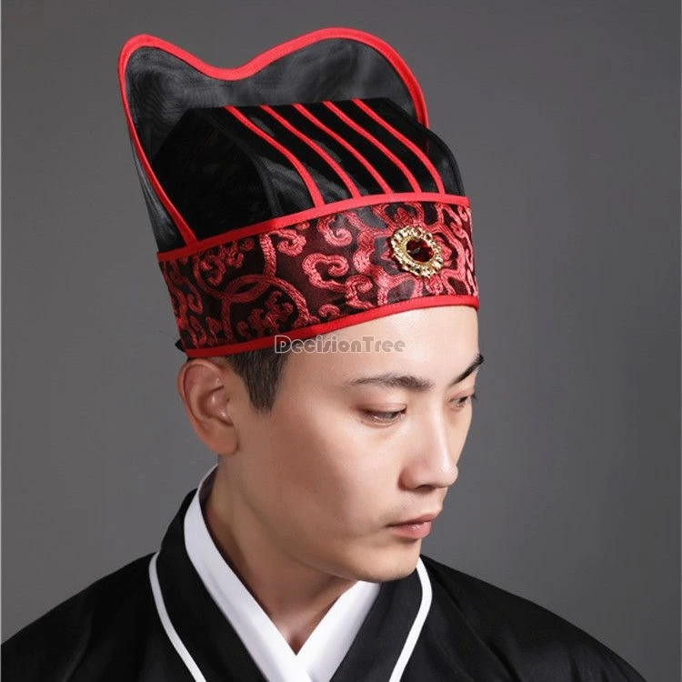 2024 парчовая сетчатая дышащая винтажная шляпа ханьфу с вырезами Китайская