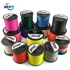 WHYY полиэтиленовая плетеная рыболовная леска 100 м, 4-жильная многонитевая рыболовная леска для ловли карпа, 10-130LB