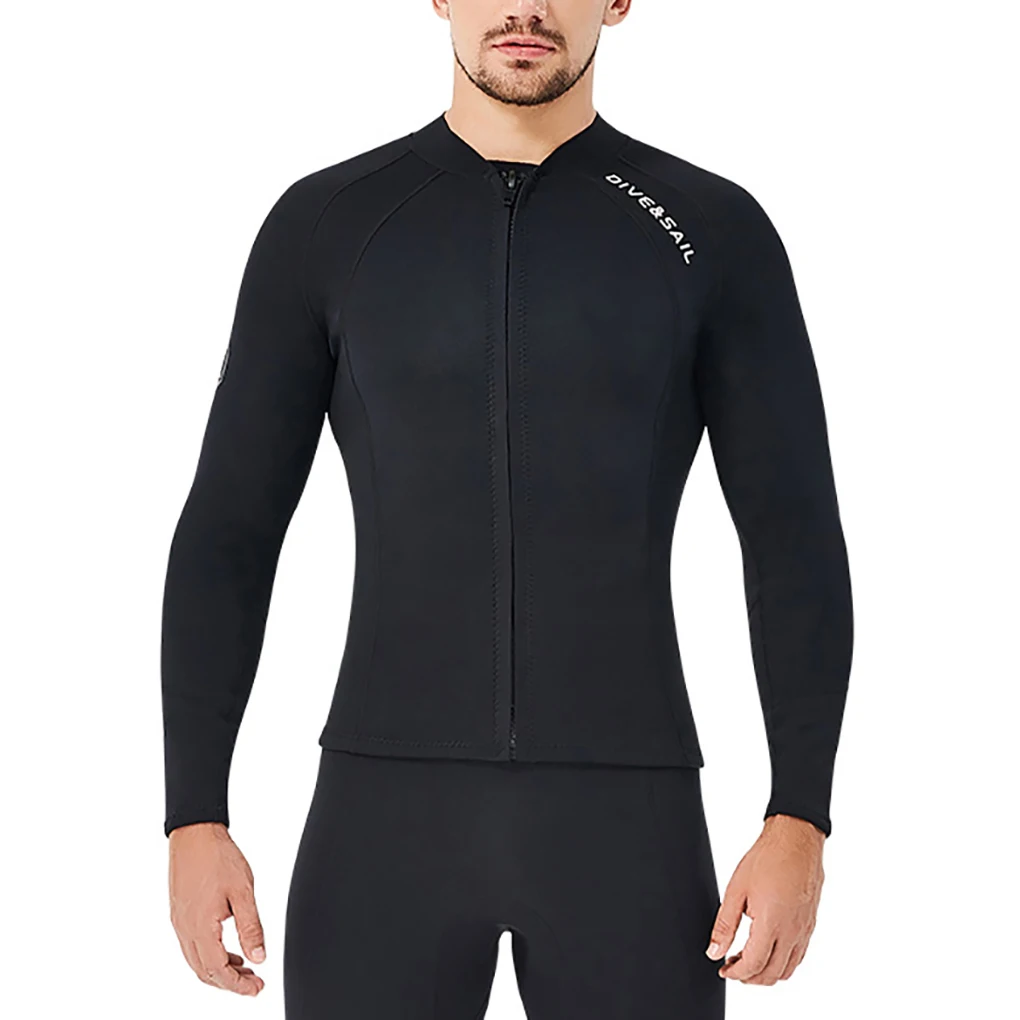

DIVE SAIL 2MM Wetsuit Tops Neoprene Long Sleeve Wetsuits UV Protection Scuba Diving Suits Swimwear Large Size Surf Suit