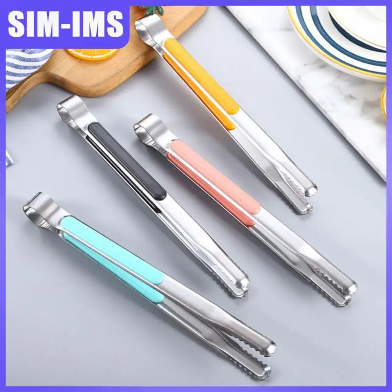 

Convenient Stainless Steel Bread Clip Buffet Barbecue Clip High Temperature Resistance Non-slip Steak Clip Food Ice Clip