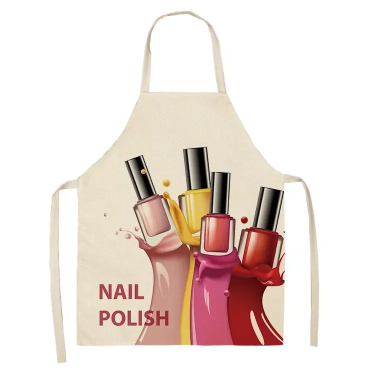 

2022New Polish Lipstick Apron Kitchen Linen Aprons Bibs Household Cleaning for Aprons for Women Home Cooking Accessories Apron
