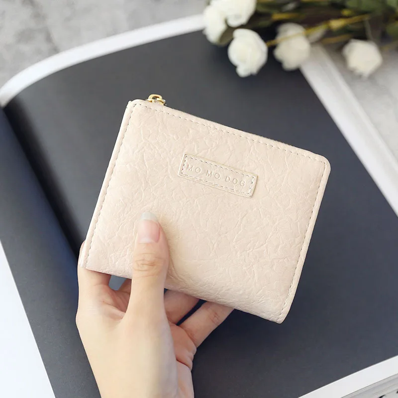 Retro Buckle Crop Wallet  Female Fashion Ladies Multifunction ID Holder High Quality Zipper Card Holders Wallet Coin Purse