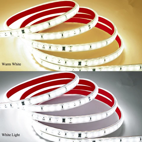 Светодиодная лента WAAJEA 120SMD 220В теплый/холодный белый