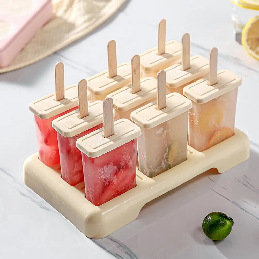 

Ice Cream Mold Food Grade Non-stick PVC Ice Pop Maker for Home