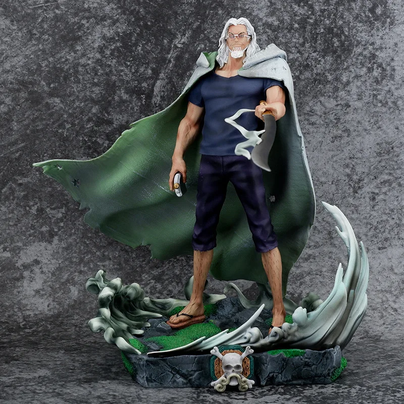

Фигурка Аниме One Piece, серебристая фигурка Rayleigh, Луффи мастер Рейли, экшн-фигурка, роспись, Коллекционная модель, кукла, игрушки, подарок