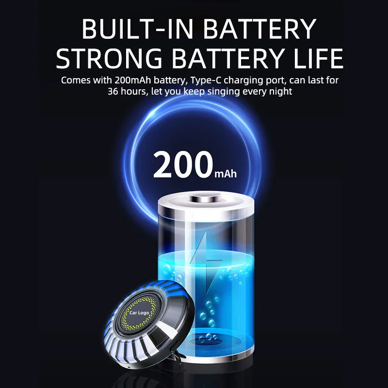 Автомобильная светодиодная лампа RGB с управлением через приложение умная в ритме