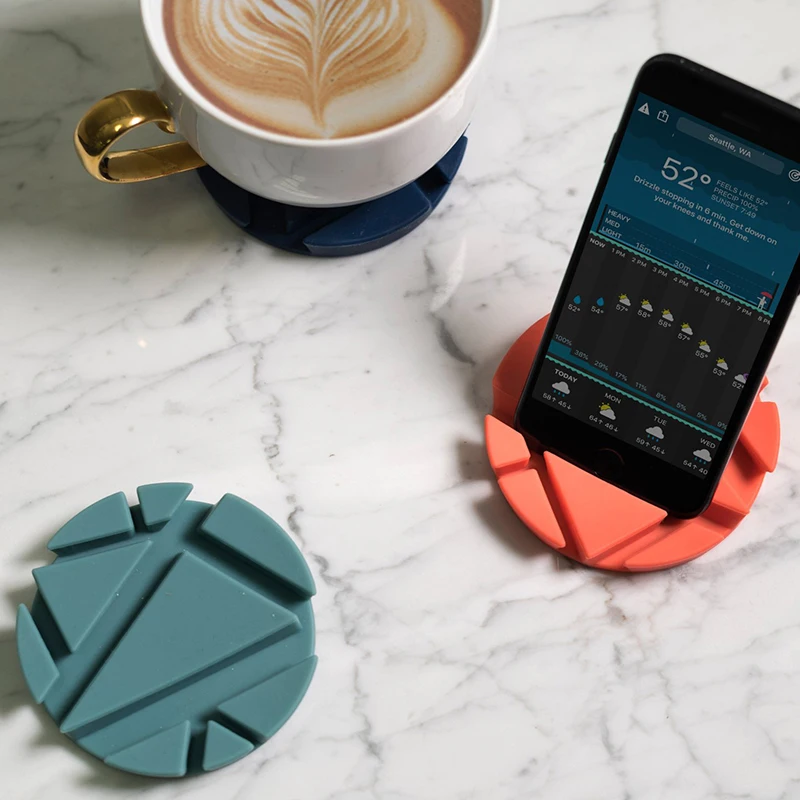 

Round Mobile Phone Stand Concrete Mold Silicone Mold Phone Holder Epoxy Resin Moulds Craft Cell Phone Bracket Silicone Molds
