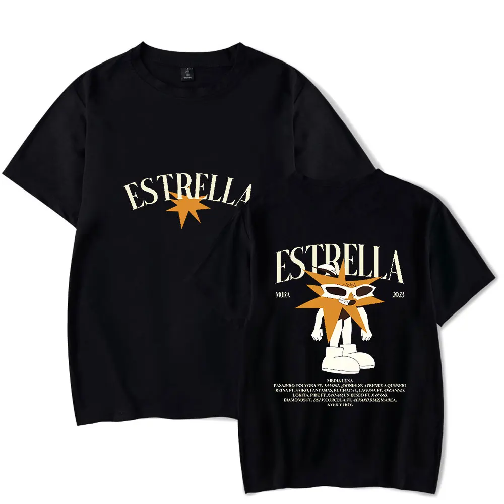 Mora Merch Album Estrella футболка с круглым вырезом короткими рукавами мужская/женская