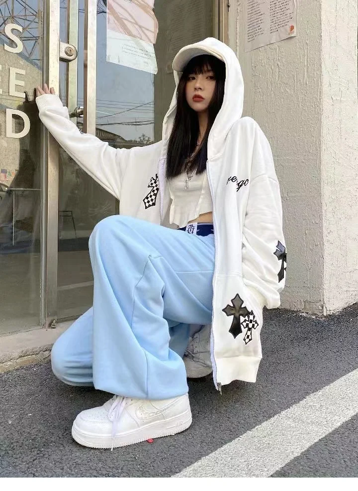 Корейский стиль Харадзюку винтажный свитшот для мужчин и женщин в стиле хип-хоп