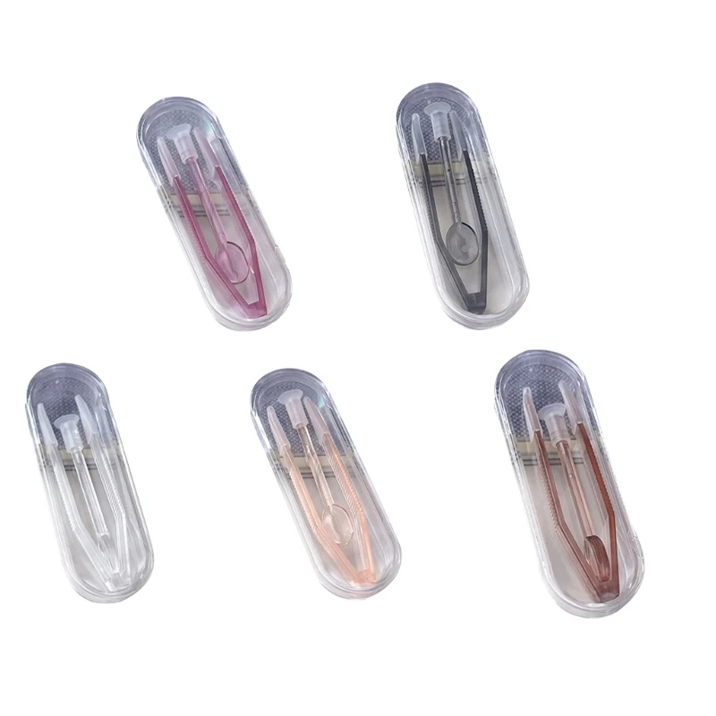 

Multifunction Scoops Tweezer Set Contact Lens Insertion Portable Organization Holder Accessory Practical Equipment H9ED