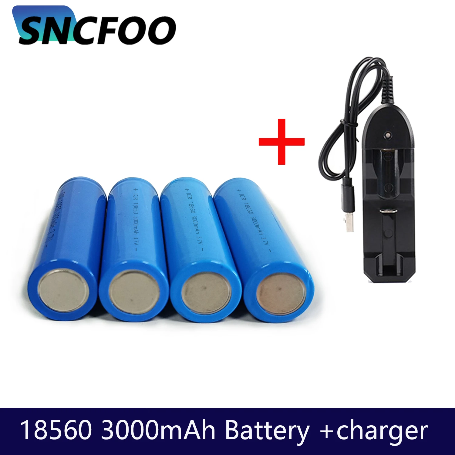 

Battery 18650 for Flashlight mini Fan 3.7v 3000mah 100% Original Rechargeable Li-Ion Battery 1 Slot Smart Charger