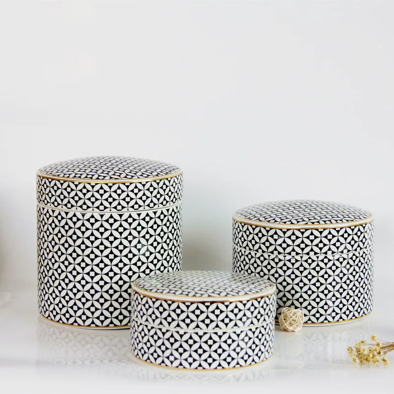 

Copper Coin Ceramic Tea Caddy Pu'er Spice Storage Jar Jewelry Storage Box Desk Pen Holder Storage Ceramic Flower Pot Vase Adorn