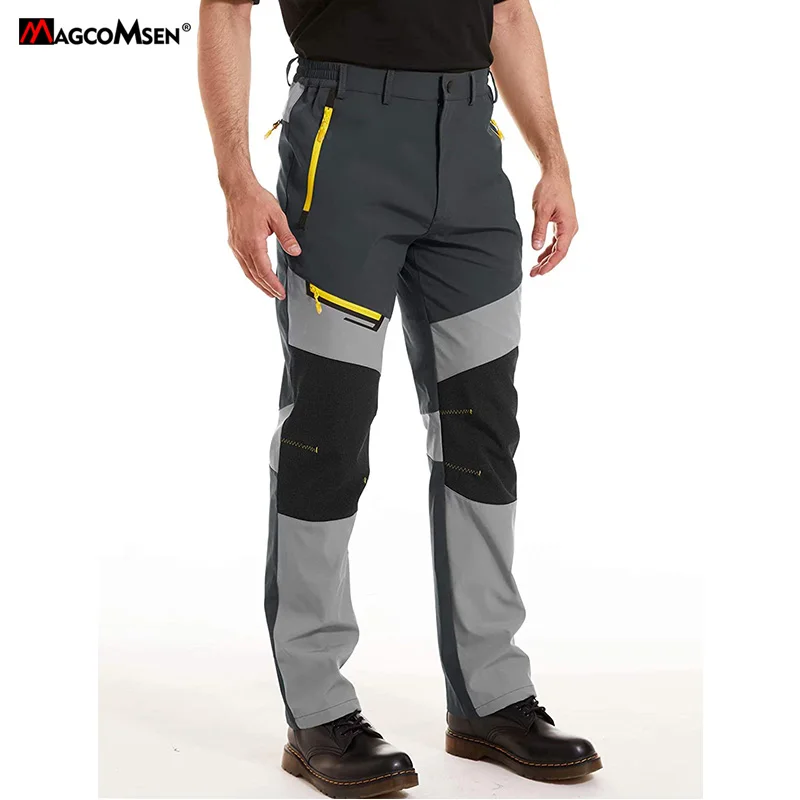 

MAGCOMSEN Men's Cargo Pants Joggers Men Clothing Casual Work Pants Tactical Military Trousers with Many Zip Pockets Hiking Pants