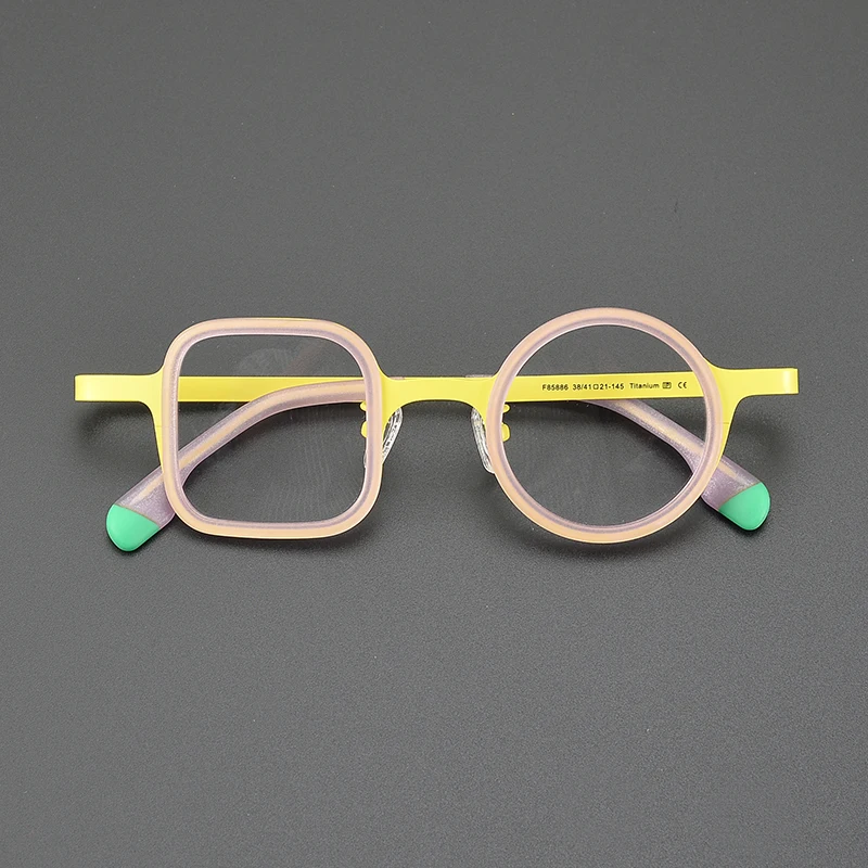Сверхлегкая титановая ретро-модная трендовая оправа для очков ниша литературная