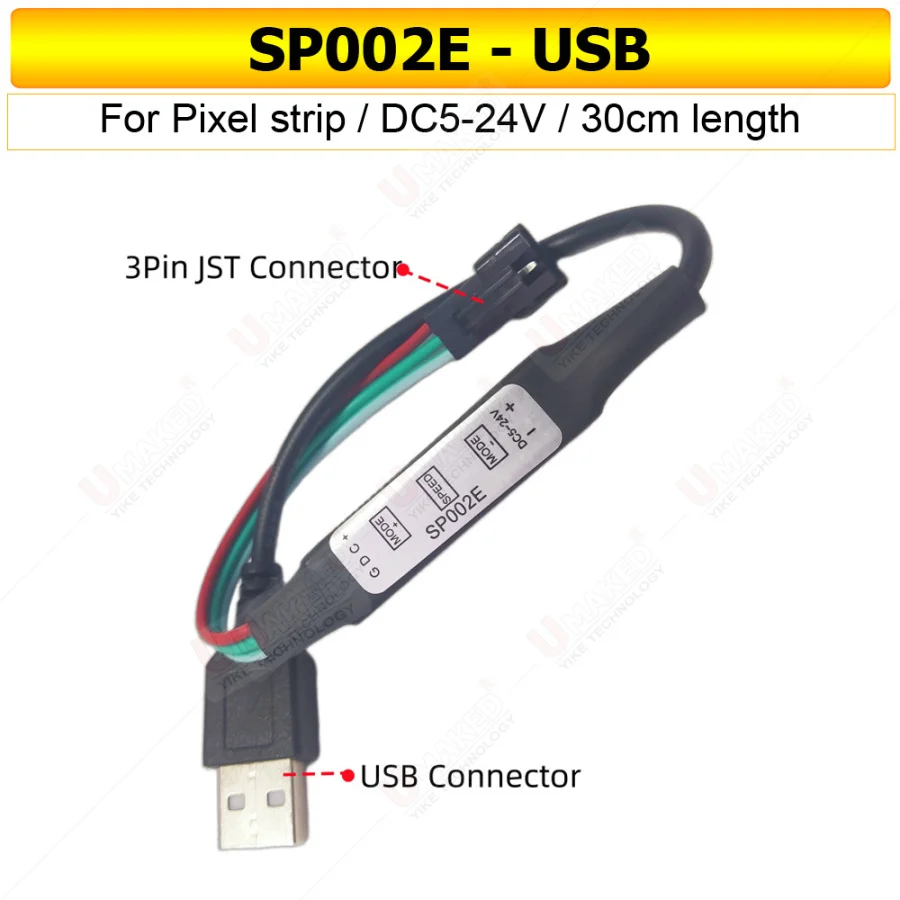 1 шт. SP002E мини-3 клавиши RGB светодиодный контроллер для DC5-24V пикселей Dream Color WS2811 WS2812B