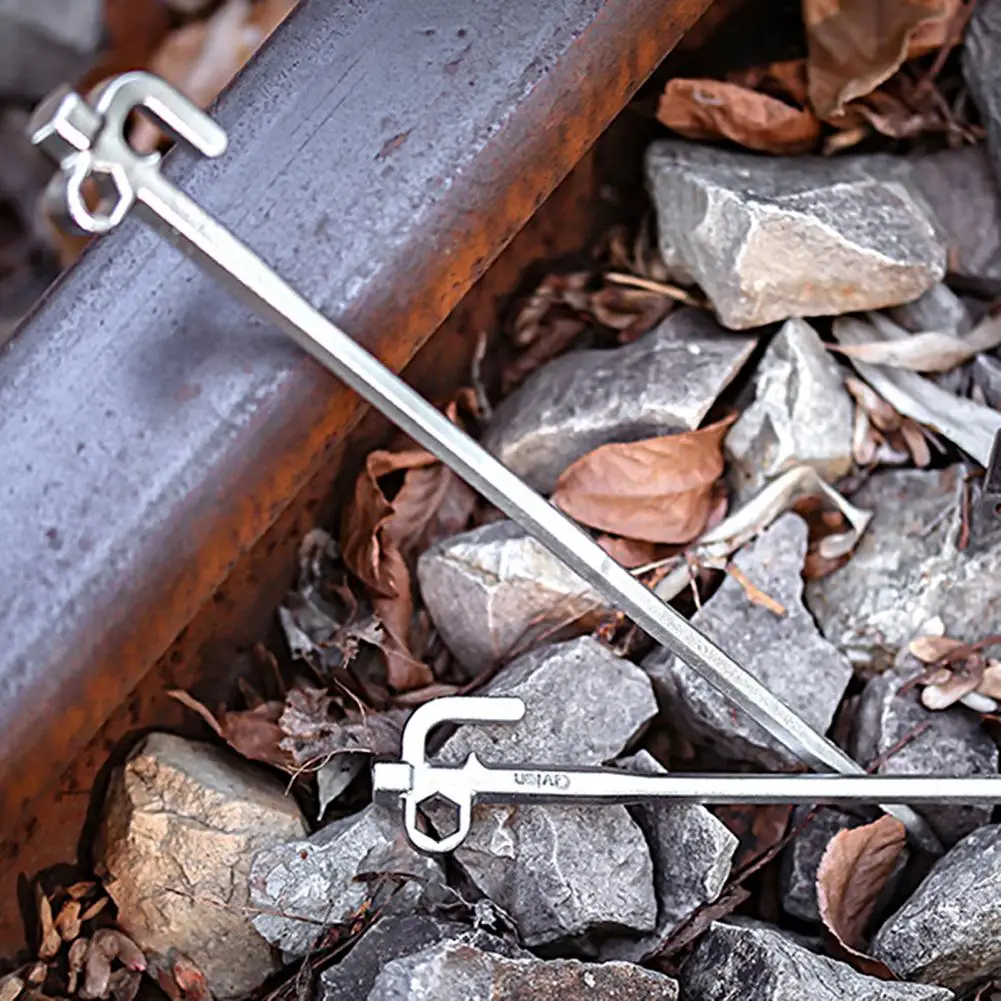 

Beach Nails Hexangular Flat Head Thickened Firm Pegs Ground Nails Tent Tools