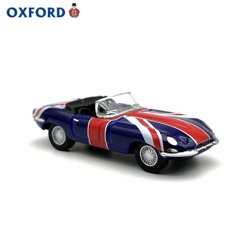 

OXFORD 1:76 Jagua EType Flag Version Alloy Simulation Model Car
