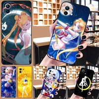 cartoon sailor moon phone case for xiaomi mi 10t 9t 11 11i 11x 11t 12 pro poco m3 pro x3 nfc f3 fundas shockproof design cover