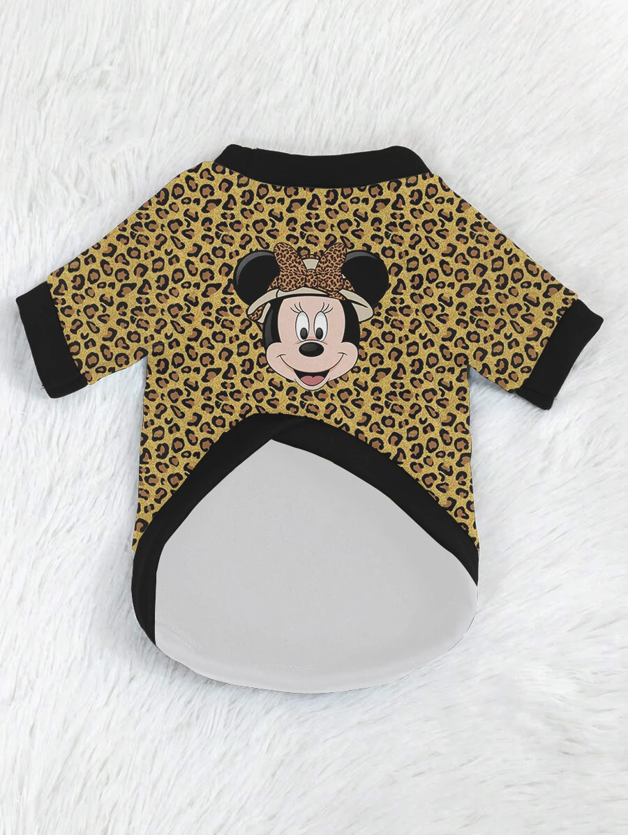 Милая осенне-зимняя теплая толстовка для домашних животных с мультяшными