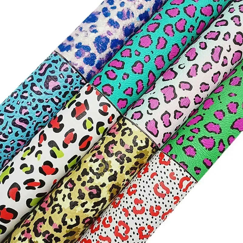 Листы из синтетической кожи с леопардовым принтом 21 х29 см FZ600B