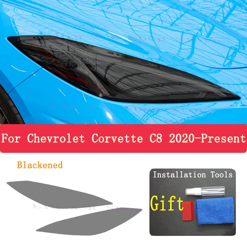 Для Chevrolet Corvette C8 2020 внешняя фара автомобиля защита от царапин передняя лампа