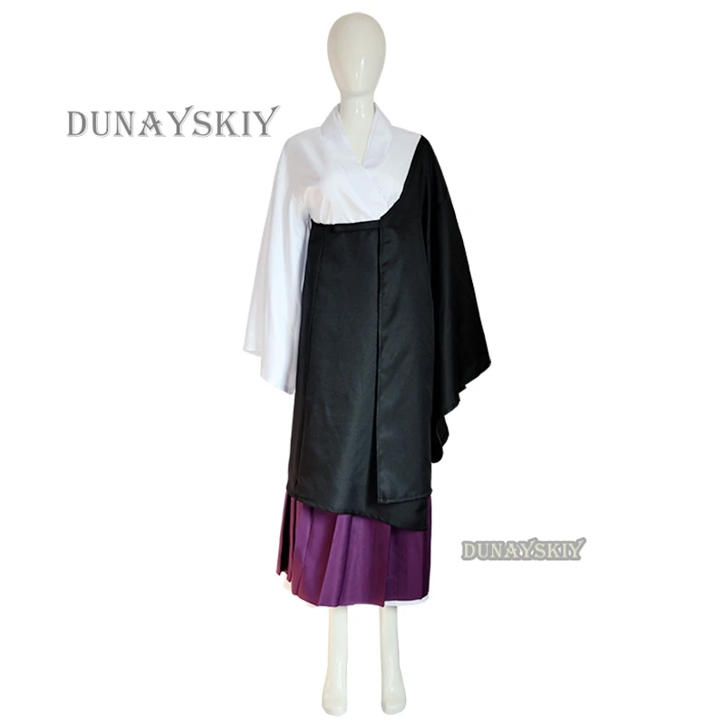 Аниме дзюдзюцу Ураме косплей костюм с белыми короткими волосами Хэллоуин