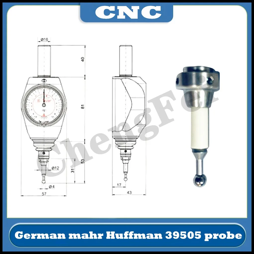 Newly Updated CNC Germany Mahr 3d Universal Edge Finder long Probe Original Hoffman Ceramic Probe 359505 Short Probe