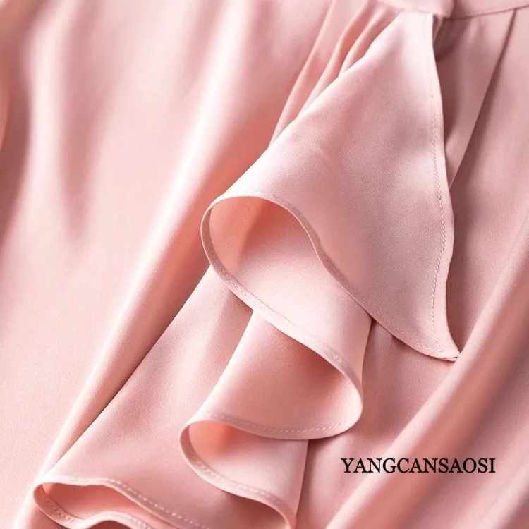 19Мм легкая роскошная текстура 93% натуральный шелкопряд эластичный двойной