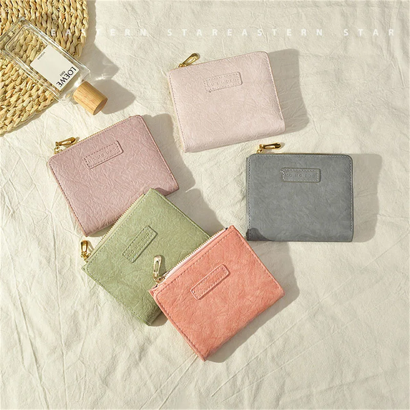 

Укороченный кошелек в стиле ретро с пряжкой, Модный женский многофункциональный держатель для удостоверения личности, высококачественный кошелек на молнии с держателем для карт, кошелек с монетницей
