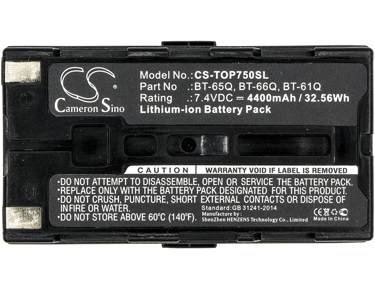 

Cameron Sino 4400mA Battery for Topcon GTS-752,GTS-900,IS Stations,QS StationsFC-2200 BT-61Q,BT-65Q,BT-66Q