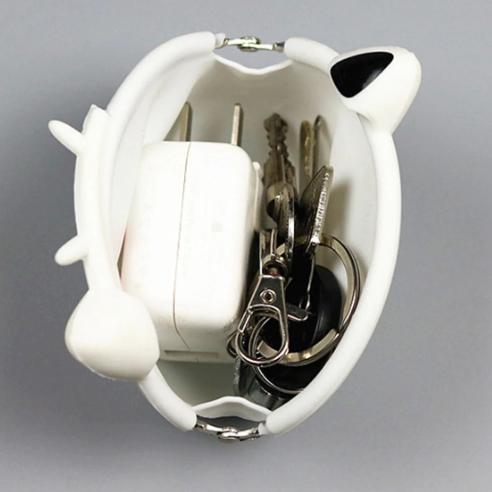 Симпатичный миниатюрный силиконовый кошелек для монет женский модный