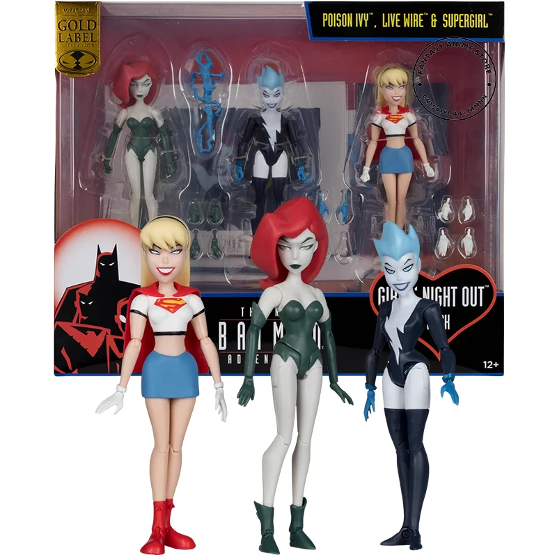McFarlane DC оригинальный Аниме Бэтмен Ядовитый плющ живой провод и супер девочки