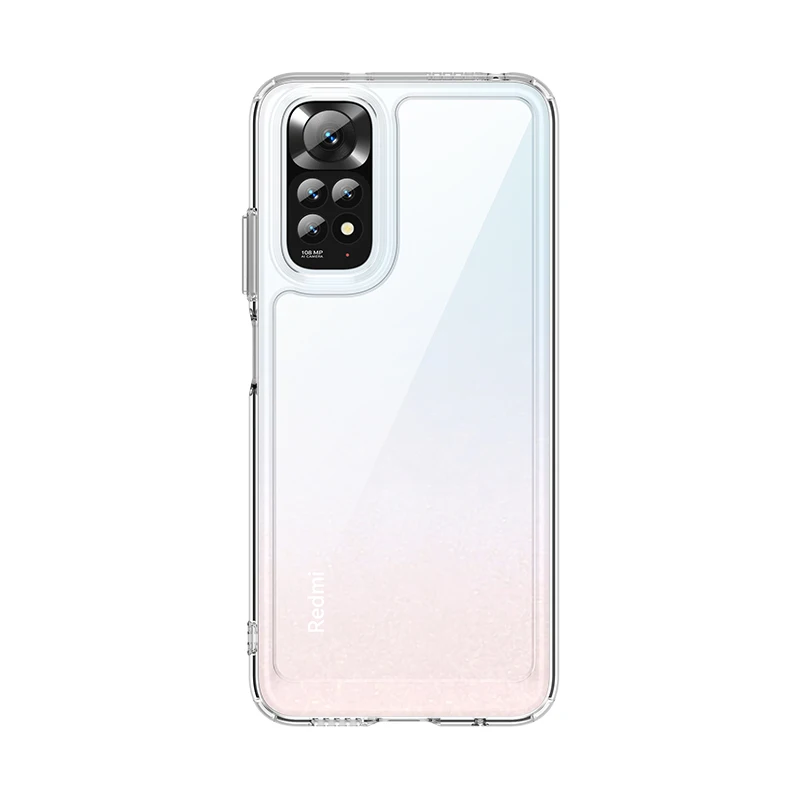 For Redmi Note 11 Global Case For Redmi Note 11 Cover Funda Clear Coque Hard Translucent Soft Frame Phone Bumper Redmi Note 11