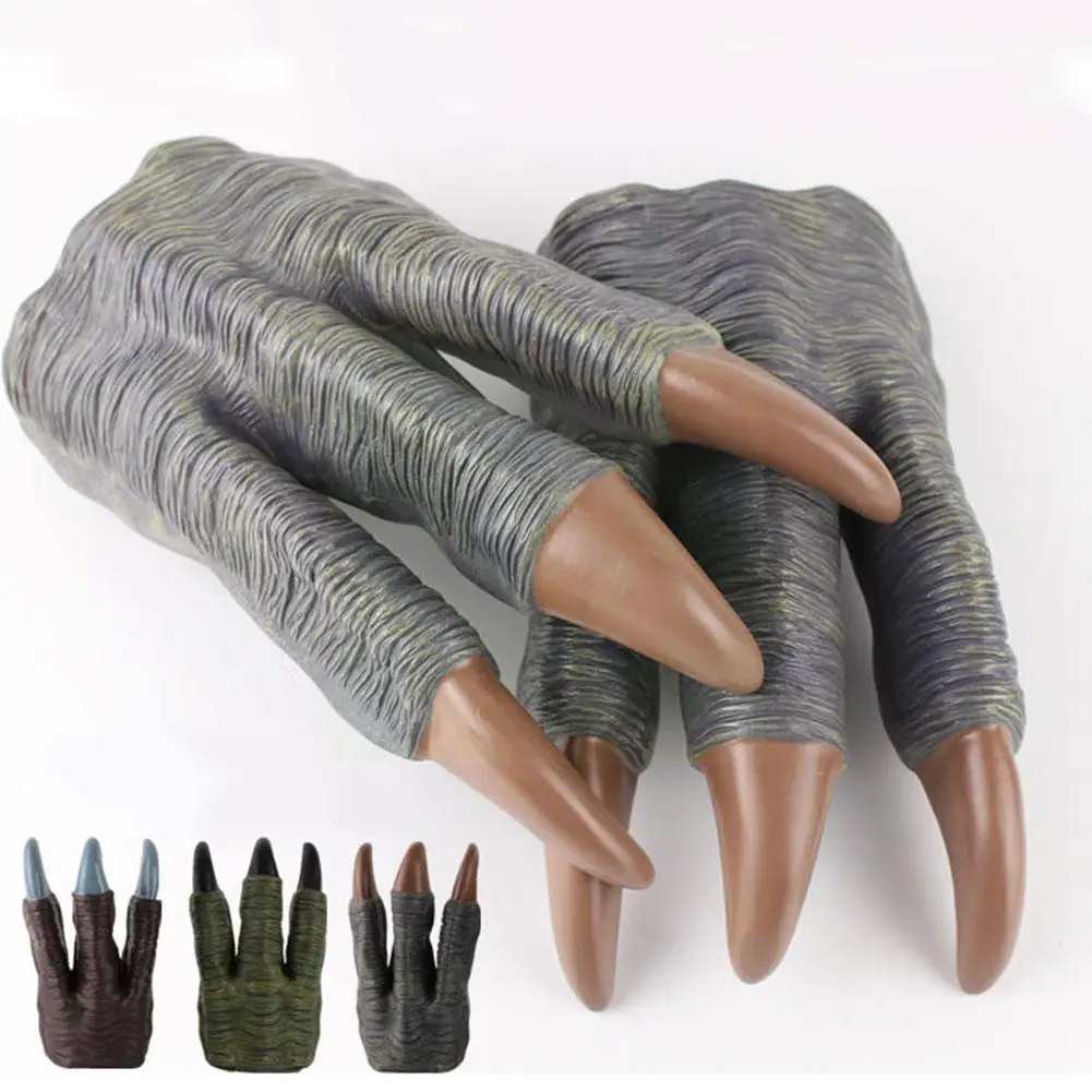 

Dinosaur Claw Gloves For Boys Cos Battle Model Halloween Party Werewolf Hands Kids Toys Trick Prop Adult Children N6u5