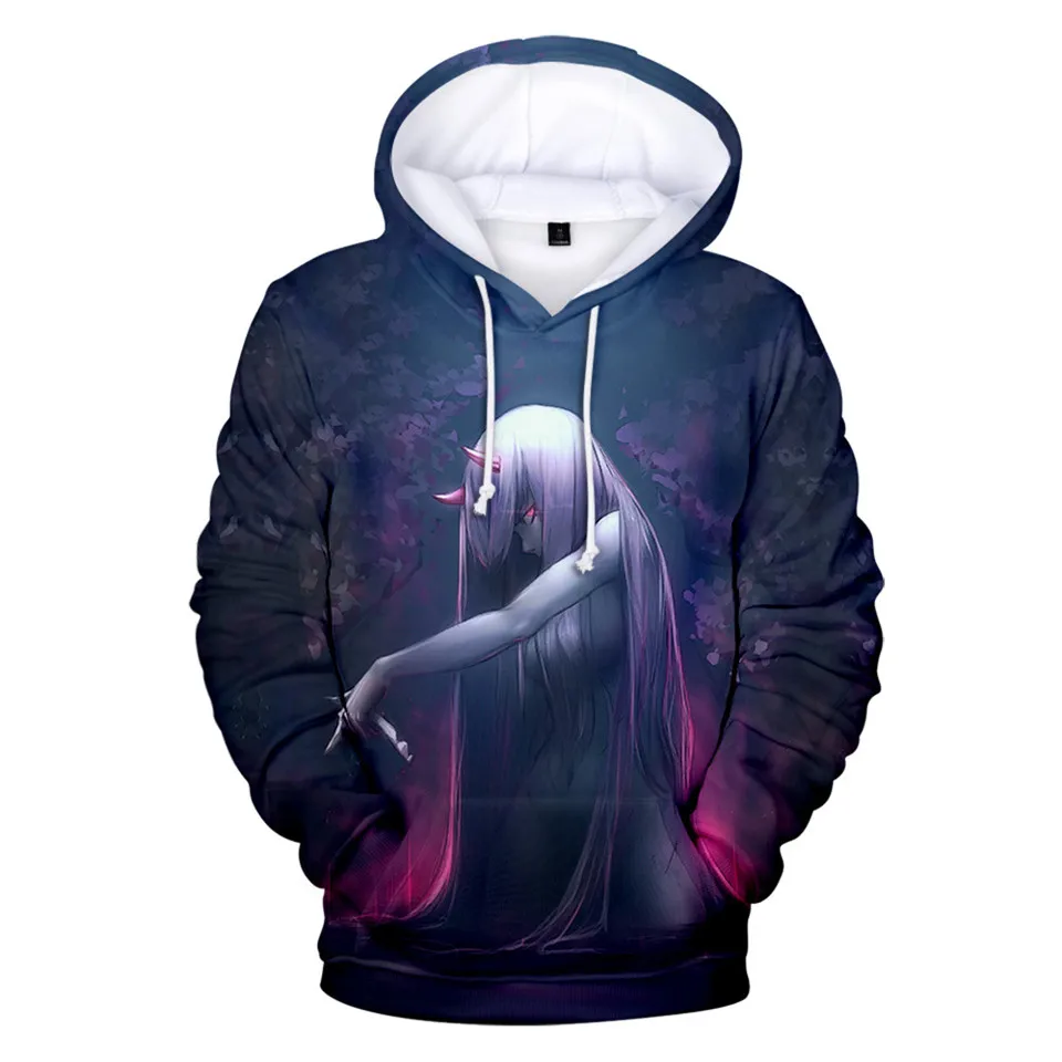 

Darling in FRANXX Hoodie Anime 3D Printed hoodies Sweatshirt Cute Men Pullover