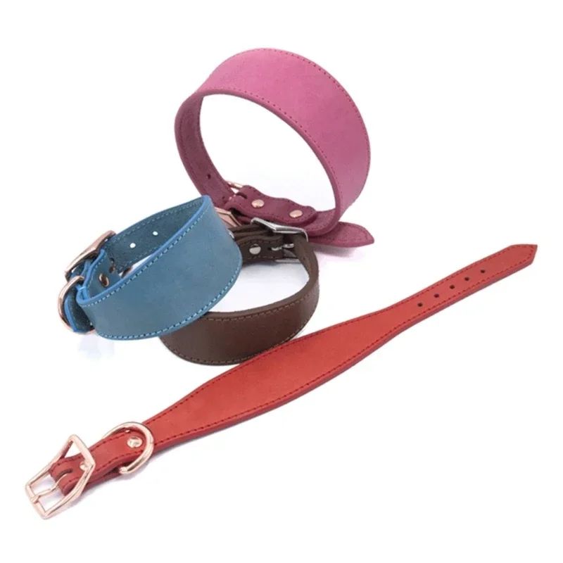 Итальянский ошейник Greyhound регулируемый для домашних питомцев мягкий кожаный