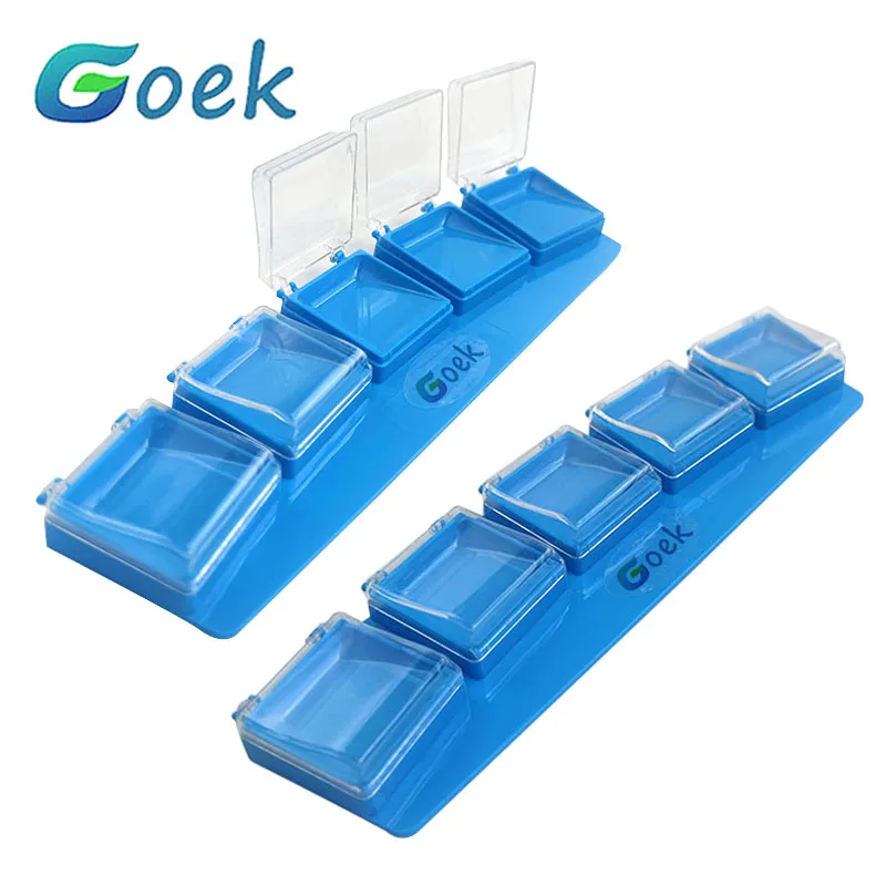

2pcs/Set Dental Moisturizing Plastic Plate Porcelain Powder Mixing Glazed Plate Dentistry Material for Dentist Ceramic Tools Lab