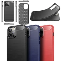 creative carbon fiber shock resistant shockproof phone case for iphone 11 12 13pro max x xs xr 6 7 8plus apple phone cover