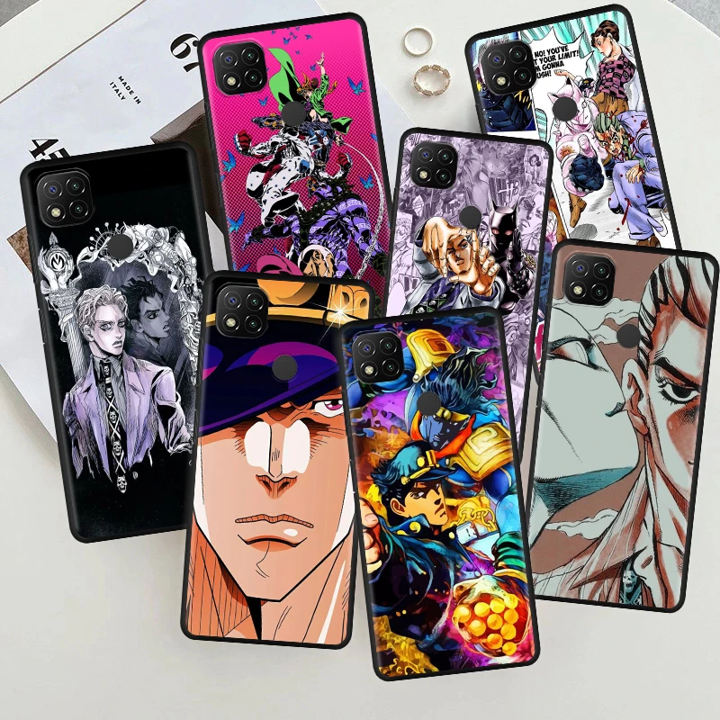 

Cover Case for Xiaomi Redmi 9C 10C 9A 9 9T 10 6A 6 7A 7 8A 8 Full Japan Style Coque Cell Soft Phone Anime JoJo Killer Queen
