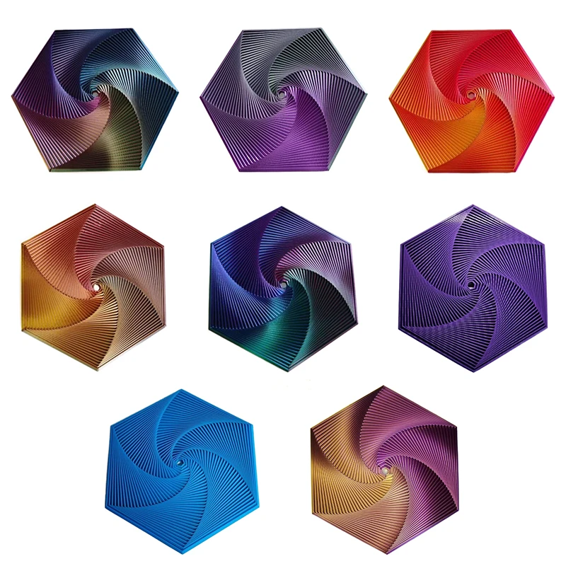 Шестигранная подставка с 3D принтом шестиугольная игрушка-непоседа шестигранная