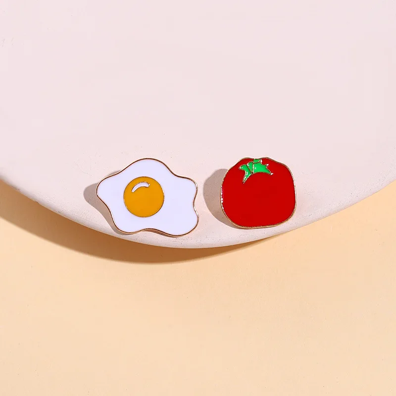

Сумка O Egg с томатной эмалью штифтовые Значки для отворота ювелирные изделия подарок забавная милая Мода Дети друзья женщины мужчины
