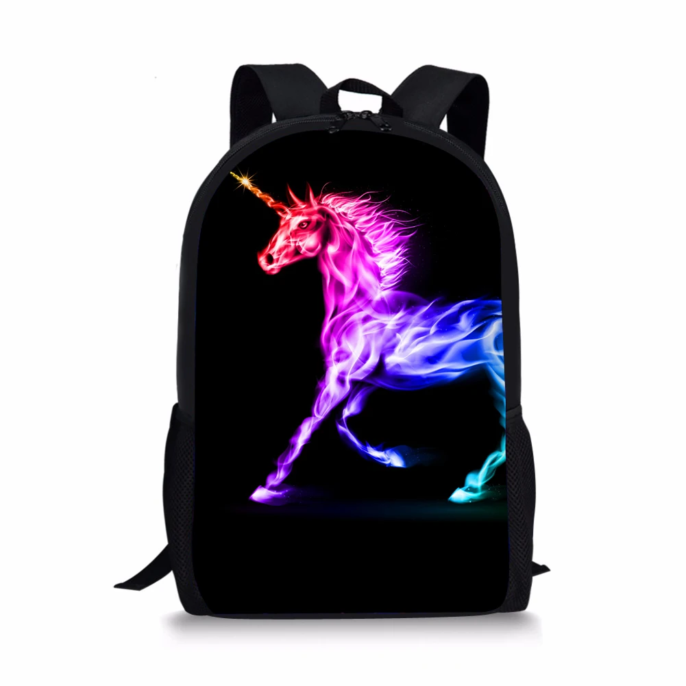 Unicorn Pattern Print School Bags Daily Travel Climbing Durable Backpack Trendy Birthday Gift for Kids Fashion Knapsack