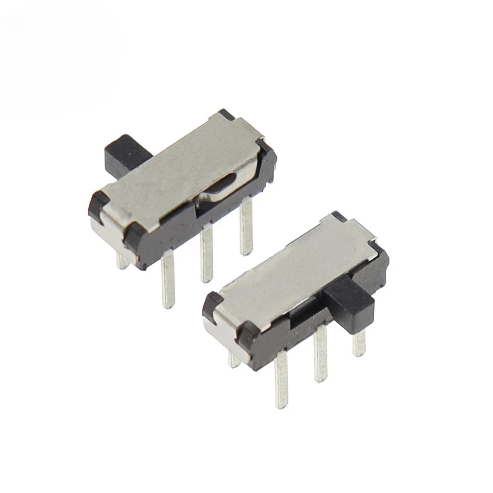 Фото Миниатюрный ползунковый переключатель MSK-22D18 2P2T DPDT DIP, 6-контактный, боковой, черный №1