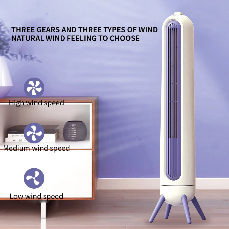 Беслопастной вентилятор бесшумный домашний вертикальный башенный напольный